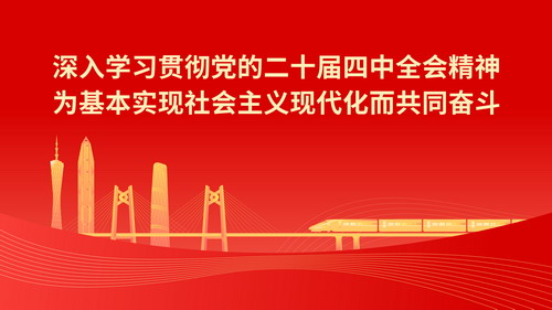 學習宣傳貫徹黨的二十屆四中全會精神-宣傳海報